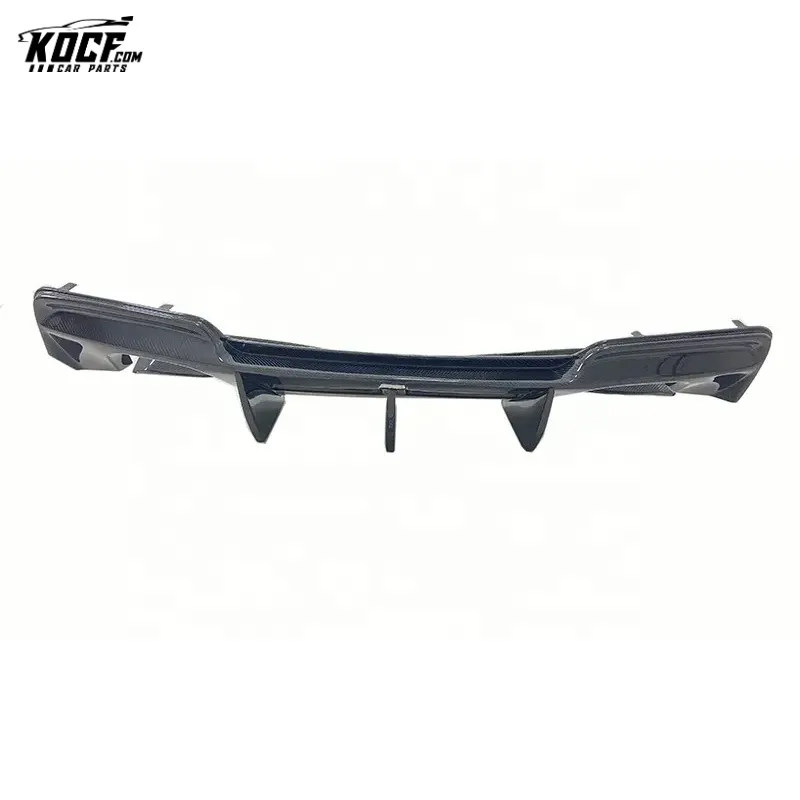 1M E82 RZA Style Carbon Fiber Rear Diffuser with spats For BMW 1M E82 Coupe 12-15