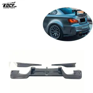 1M E82 RZA Style Carbon Fiber Rear Diffuser with spats For BMW 1M E82 Coupe 12-15