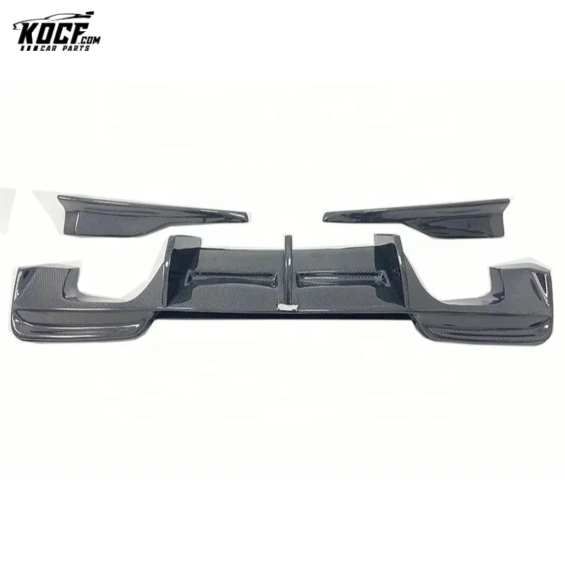 1M E82 RZA Style Carbon Fiber Rear Diffuser with spats For BMW 1M E82 Coupe 12-15