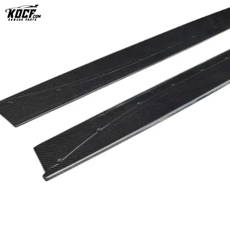 2015-2019 F82 M4 MP style Carbon Fiber Side Skirts Rocker Panels Side Trim Spoiler Extensions For BMW F80 F82 F83 M3 M4