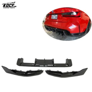 2020  G80 M3 F82 M4 G83 MP Style Carbon Fiber Rear Bumper Lip Diffuser Spoiler with Side Splitter For BMW G80 G82 G83