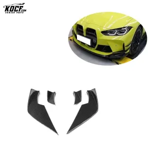 2021 G80 G82 M3 M4 VS Style Carbon Fiber Front Bumper Canards For BMW G8X M3 M4 Factory OEM Custom