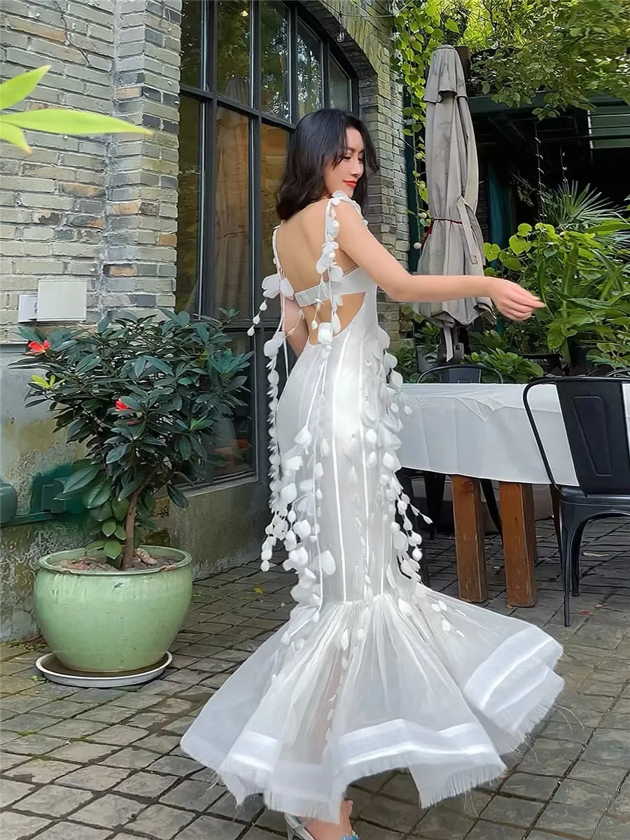 Appliques Newest Long Prom Dresses, Elegant Wedding Dresses, Fashion Mermaid Bridal Gowns