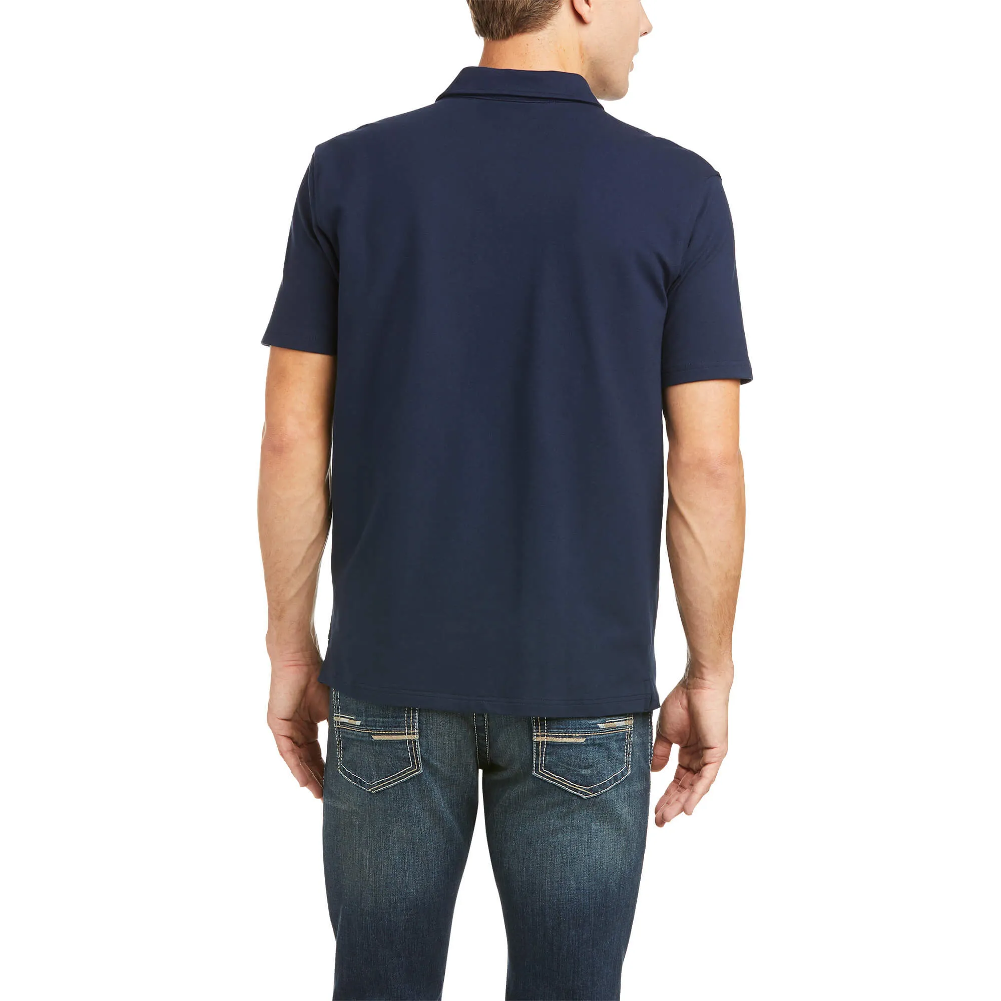 ARIAT Medal Polo Shirt - Men's - Navy