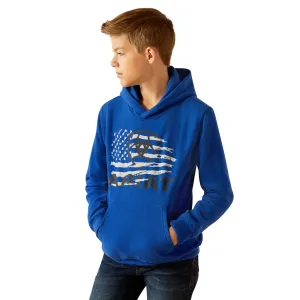 Ariat Youth Boy's Breakthru Surf The Web Blue Hoodie 10052392