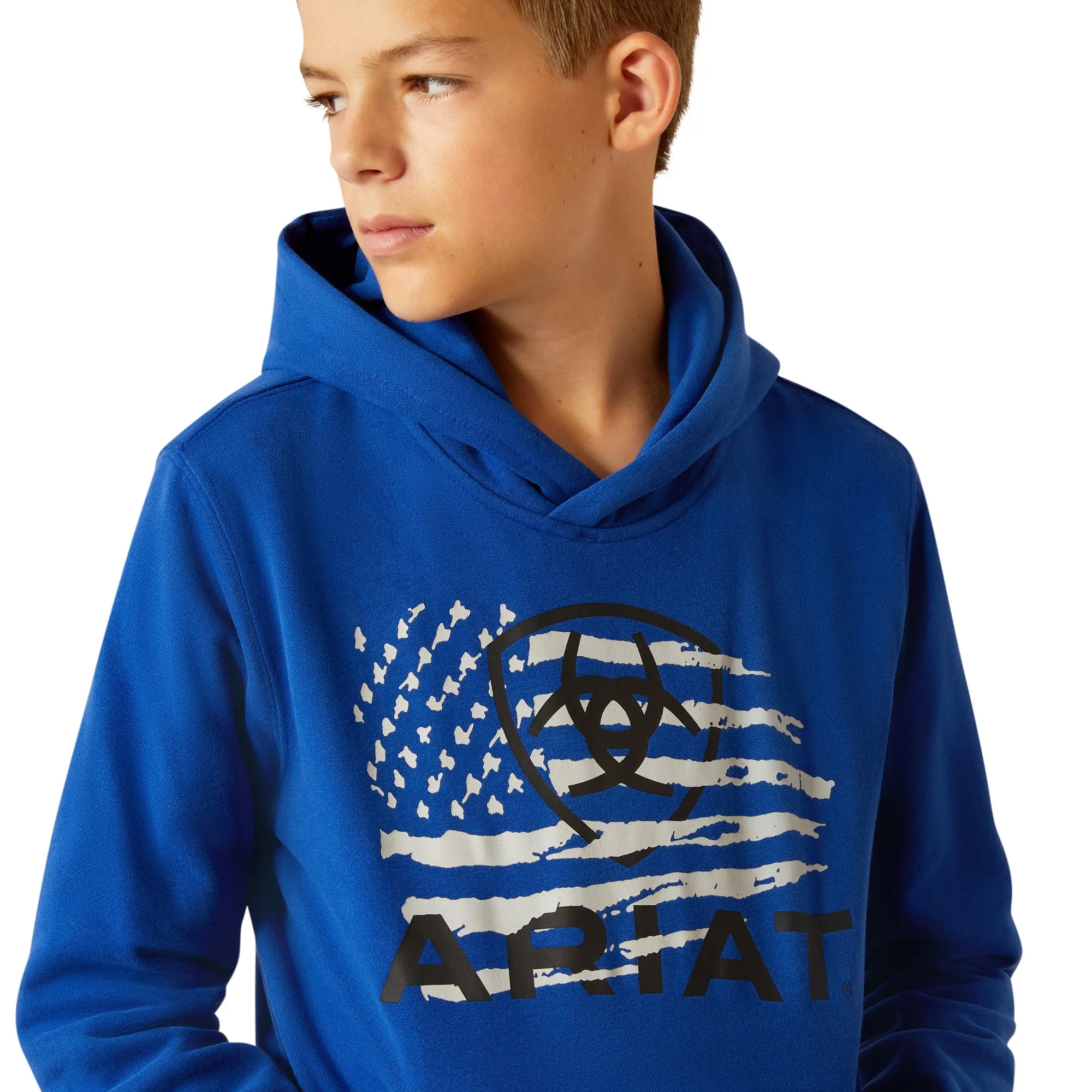 Ariat Youth Boy's Breakthru Surf The Web Blue Hoodie 10052392