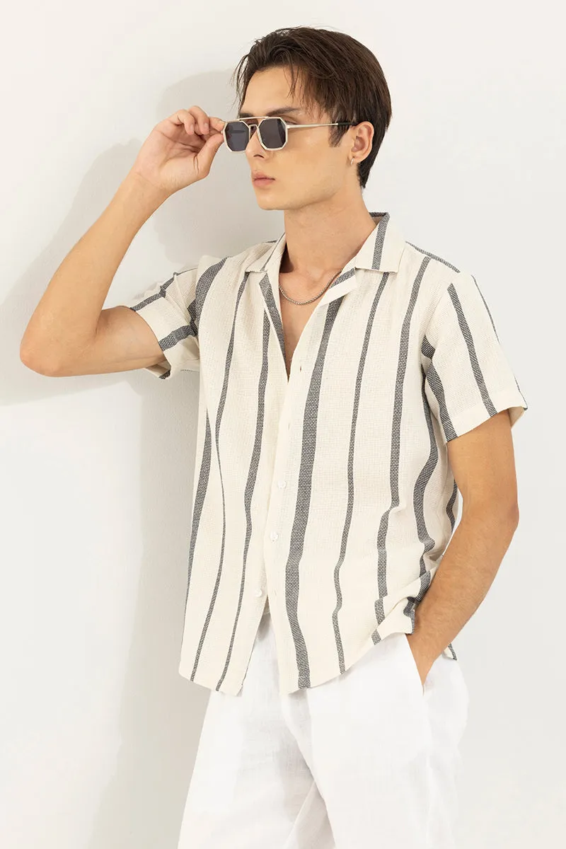 Astral Weave Stripe Off-White Shirt