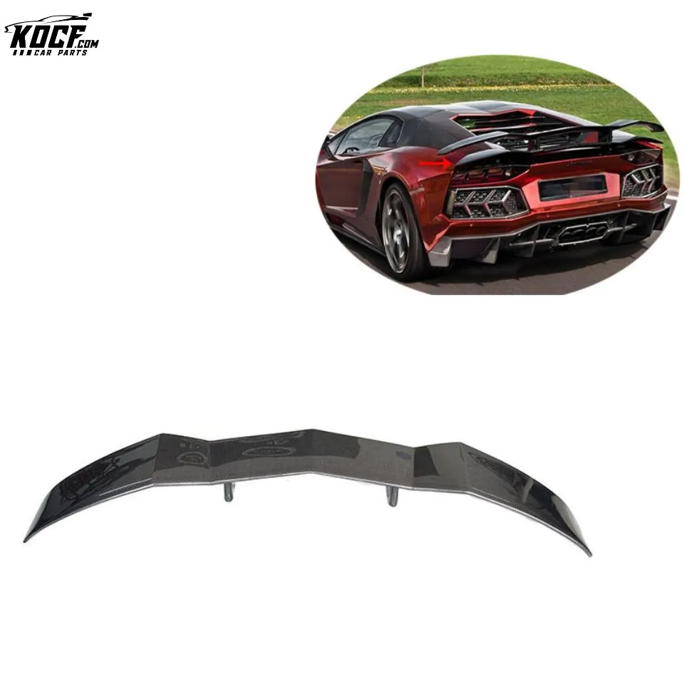 Aventador Rear Spoiler MSO Style Carbon Fiber Rear GT Wing Spoiler For Lamborghini LP700 LP720