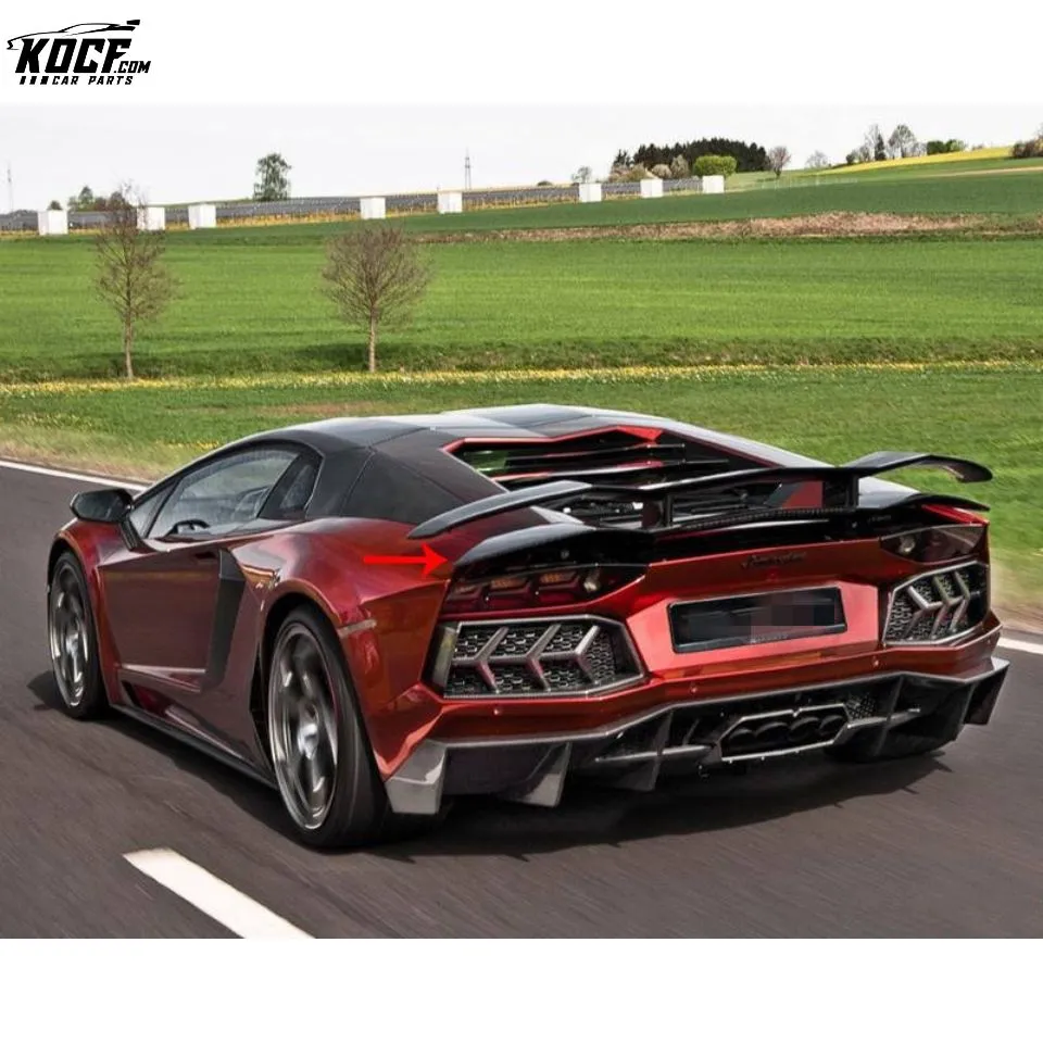 Aventador Rear Spoiler MSO Style Carbon Fiber Rear GT Wing Spoiler For Lamborghini LP700 LP720