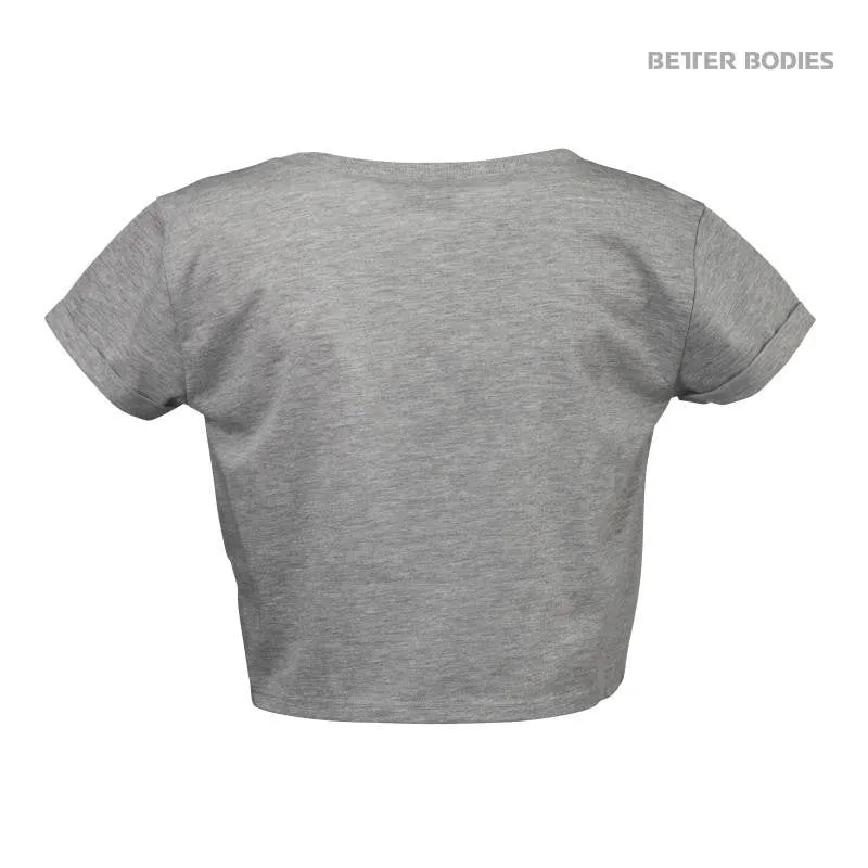 Better Bodies Cropped Tee - Greymelange