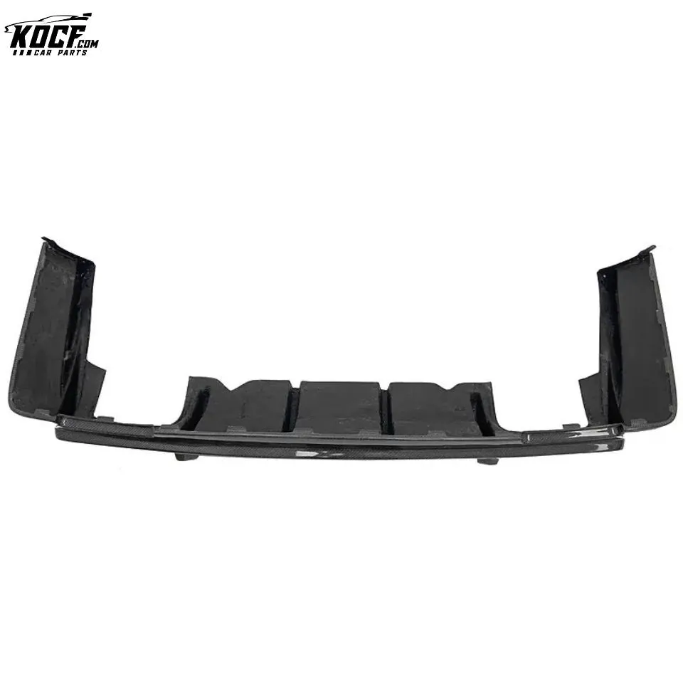 Big Fin Style Carbon Fiber Rear Bumper Lip Diffuser Lip For Dodge Challenger Hellcat 15-19