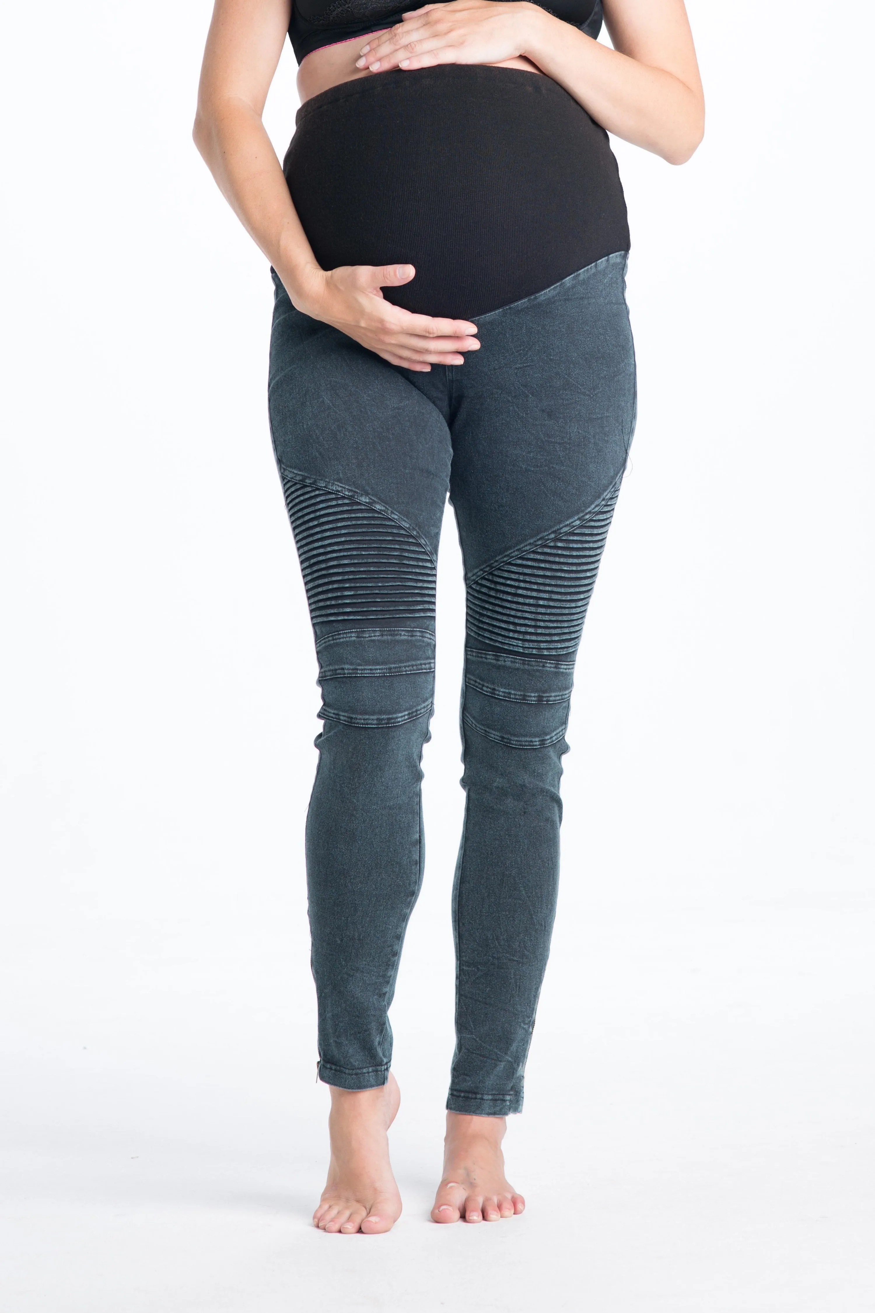 Billie Jean Moto Maternity Leggings