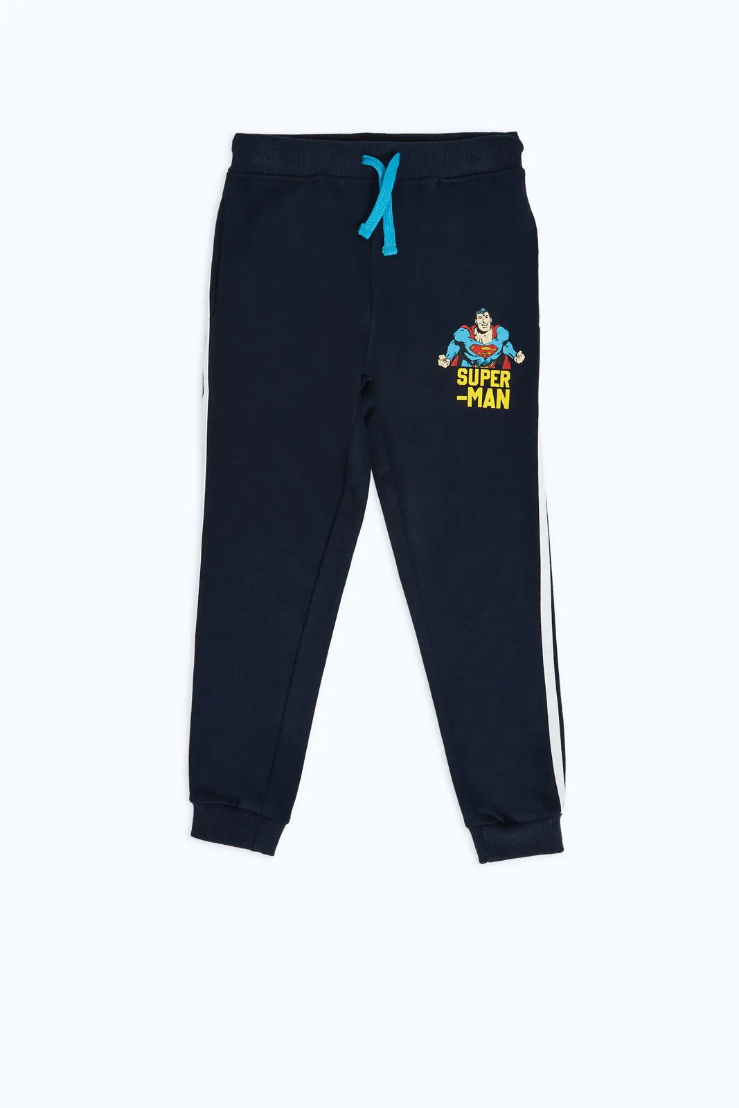 Boys Navy Superman Jogger Pant