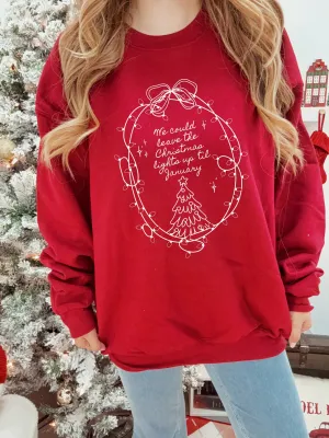 Christmas Light Crewneck Sweatshirt