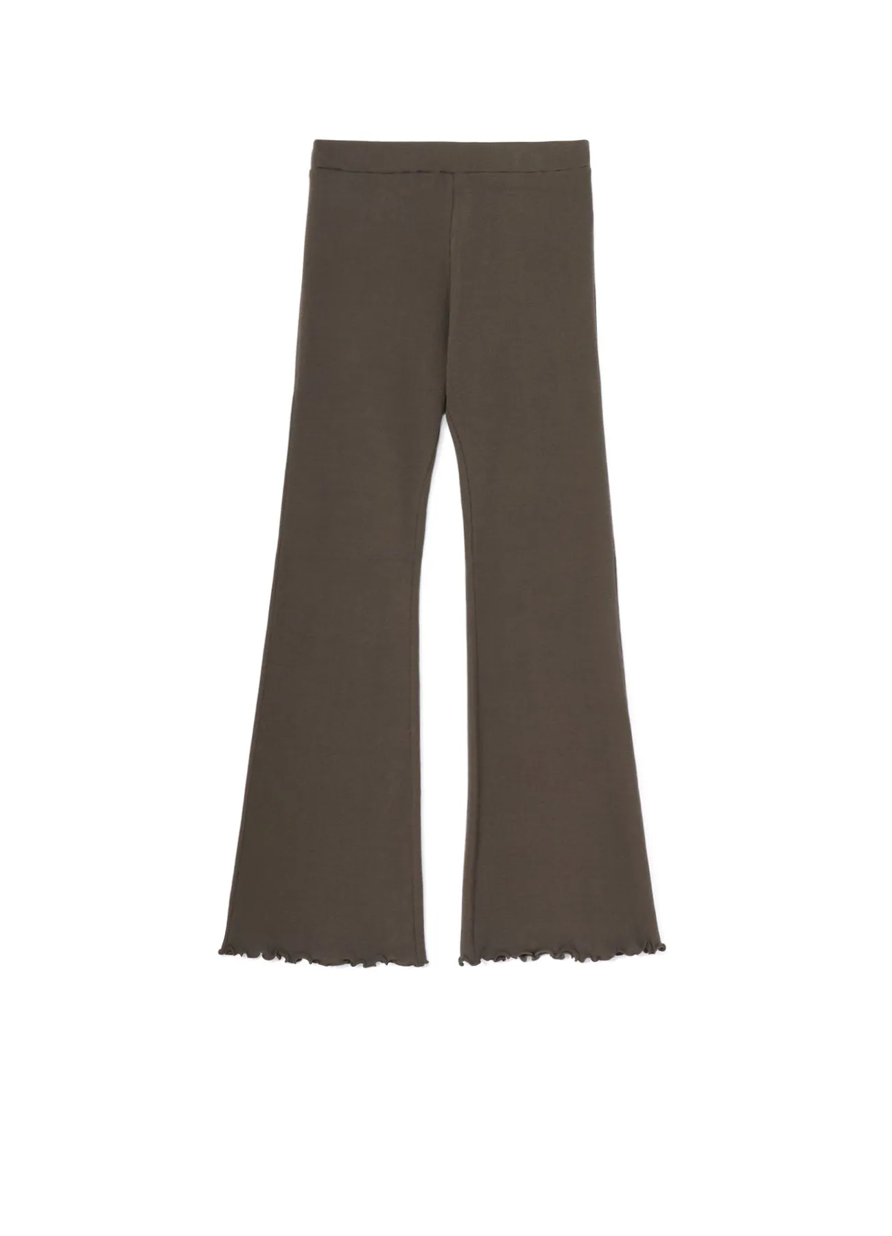 COTTON RAYON RIB FLARE PANTS