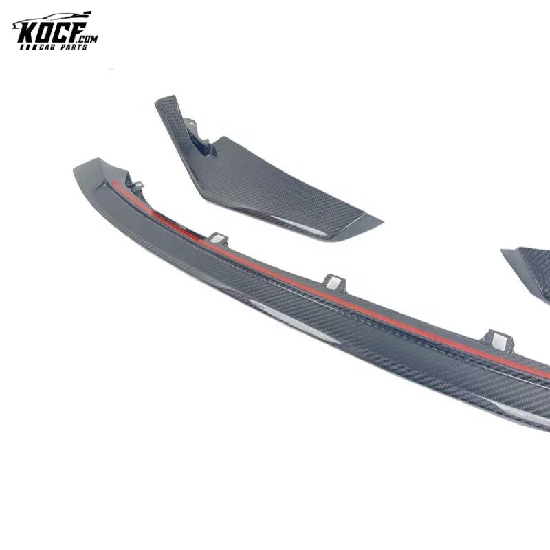 CSL style Carbon Fiber Front Bumper Spoiler Lip Splitter For BMW G80 M3 G82 M4 2021 