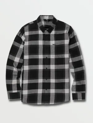 Curwin Long Sleeve Flannel - Black Grey