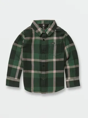 Curwin Long Sleeve Flannel - Trekking Green