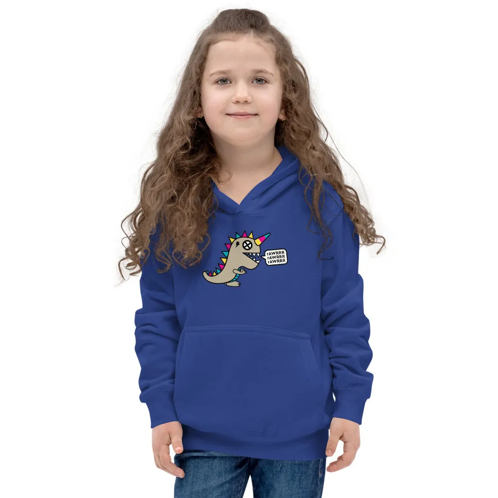 Dinocorn rAWRRR Youth Hoodie Royal