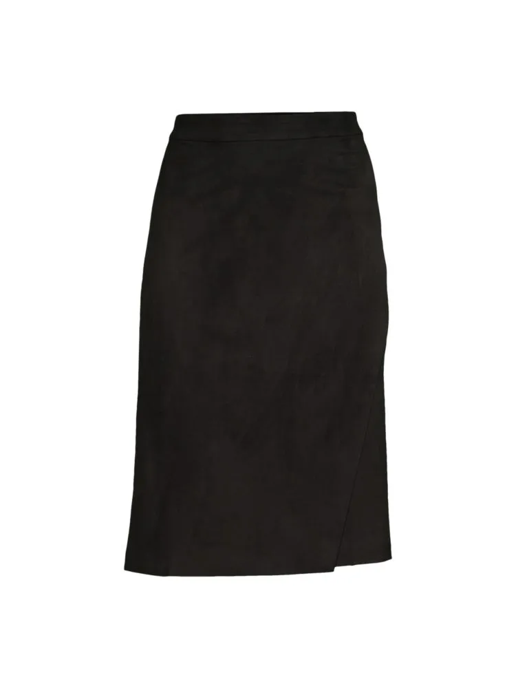 Donna Karan Seamed Pencil Skirt in Mulberry