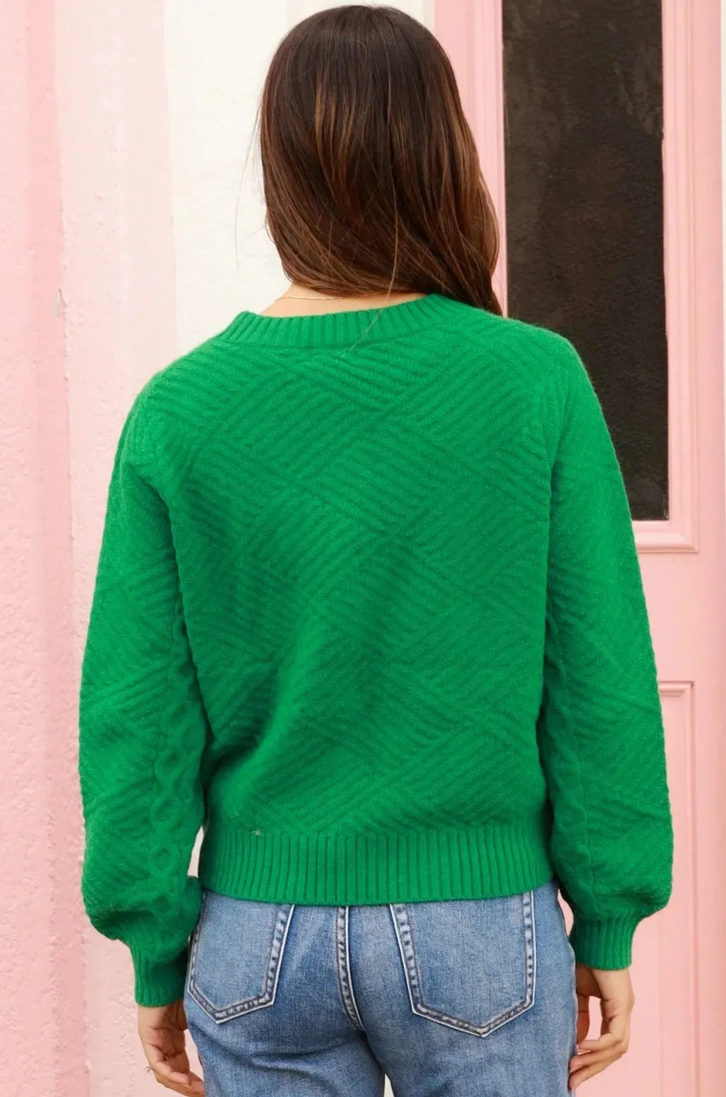 FAITH KNIT JADE GREEN