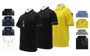 First Class Polycotton Tactical Stripe Polo Shirts