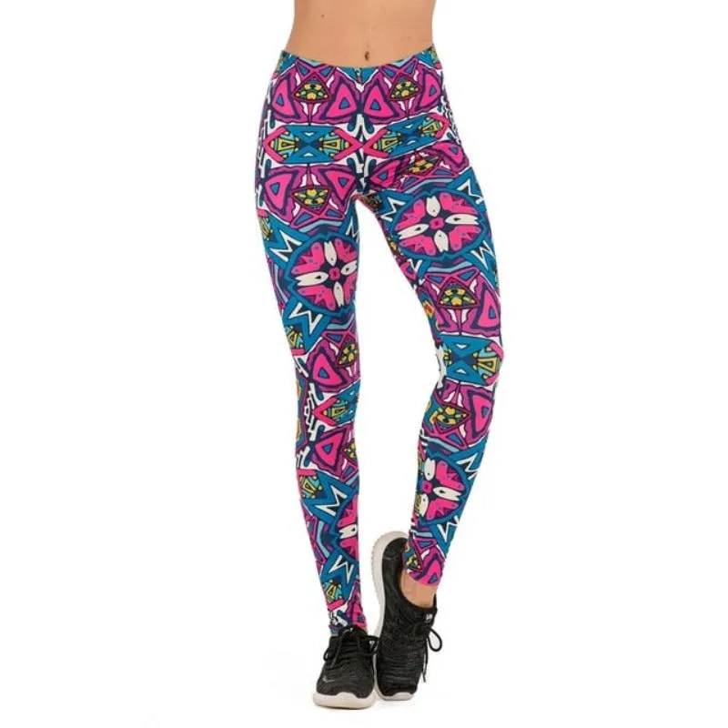 Fluorescent Tree Slim High Waist Leggings