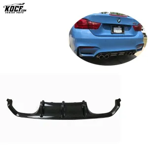 For 15-19 BMW F80 F82 F83 M3 M4 MP Style Carbon Fiber Rear Bumper Lip Diffuser Spoiler Nice fitment