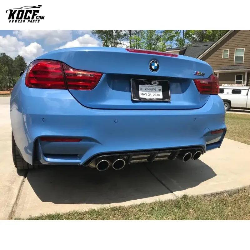 For 15-19 BMW F80 F82 F83 M3 M4 MP Style Carbon Fiber Rear Bumper Lip Diffuser Spoiler Nice fitment