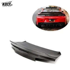 For 2016-2018 Chevy Camaro 6 AC style Carbon Fiber Decklid/Trunk lid WITH SPOILER DUCKBILL TRUNK Raised Lip Trunk Boot