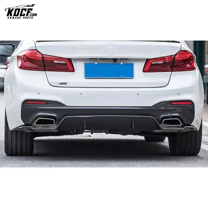 for 2017  BMW G30 G38 5 series M sport carbon fiber rear bumper lip diffuser Spoiler