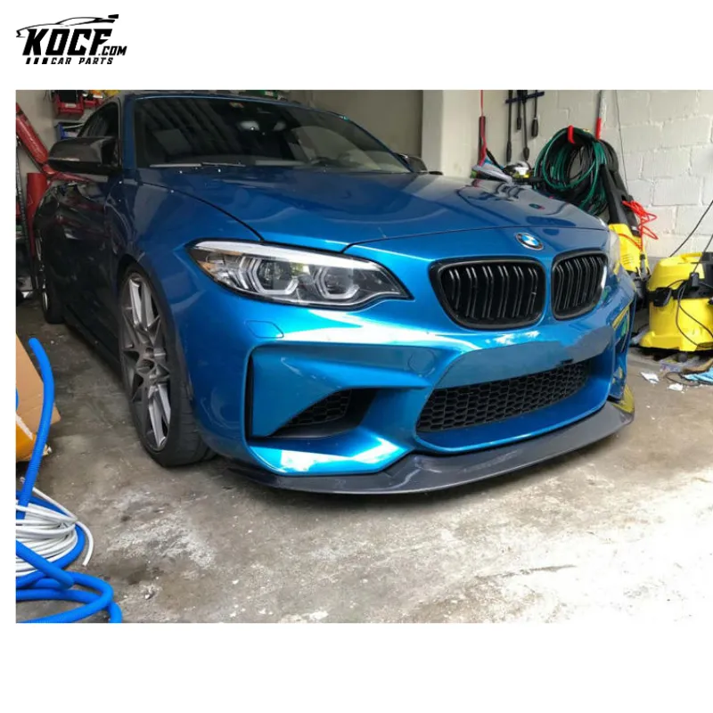 For BMW F87 M2 Carbon Fiber Front bumper Lip Splitter Spoiler MODE CARBON style 16-18 New style auto car styling