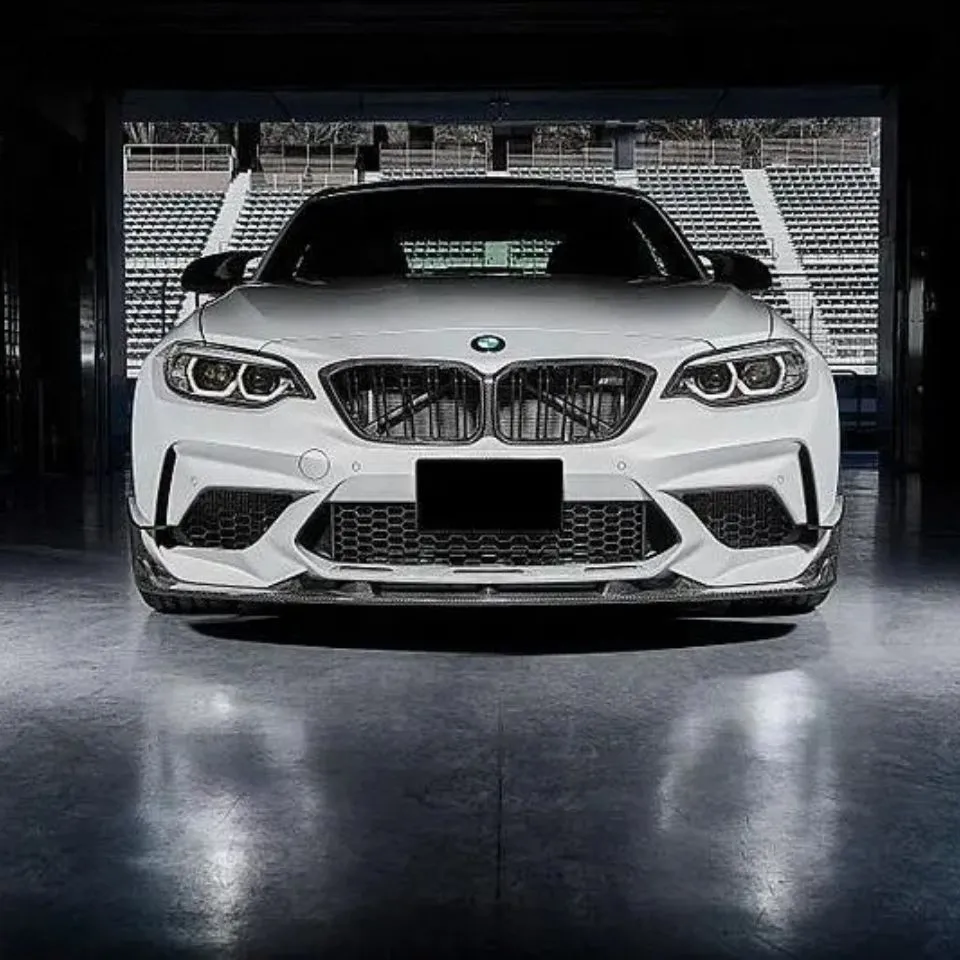 Front bumper Lip splitter Spoiler 3DD Style Carbon Fiber For BMW F87 M2C Competition M2 front lip