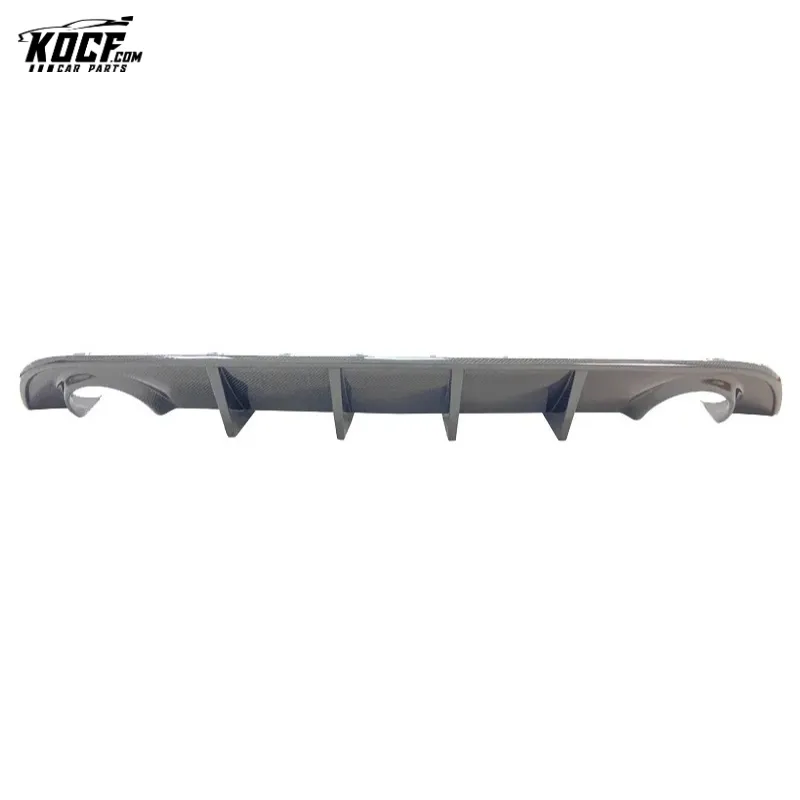 Hellcat Style Carbon Fiber Rear Bumper Diffuser Lip Spoiler For 2015-21 Dodge Charger SRT