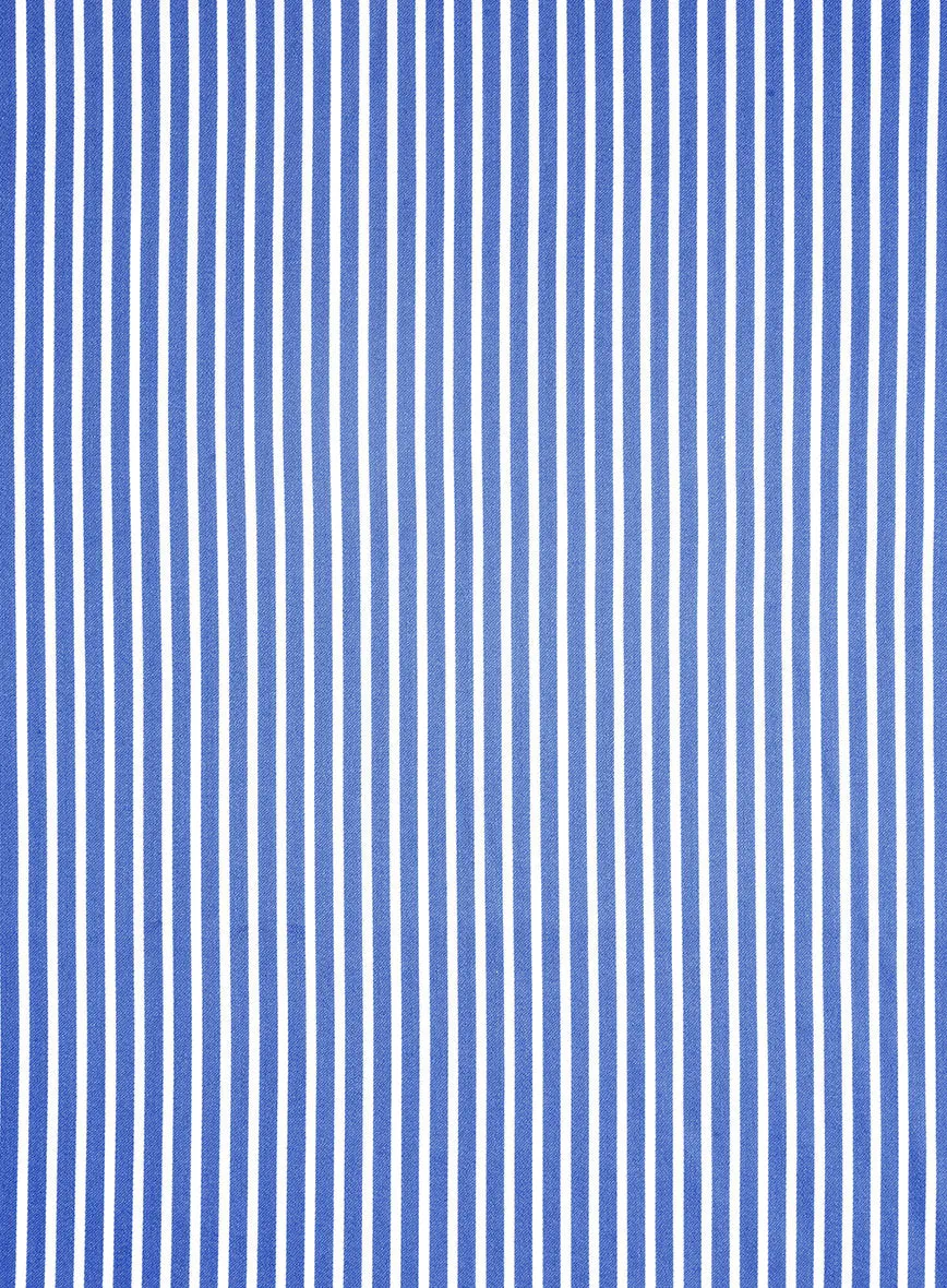 Italian Royal Blue Stripe Shirt