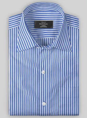 Italian Royal Blue Stripe Shirt