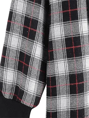 Lined Flannel Jacket Hoodie