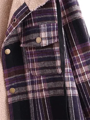 Lined Flannel Jacket Hoodie