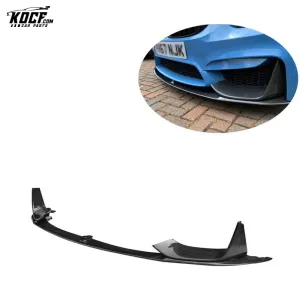 MP style Carbon Fiber Front Bumper Splitter Lip Spoiler For BMW F80 F82 F83 M3 M4 2015-21