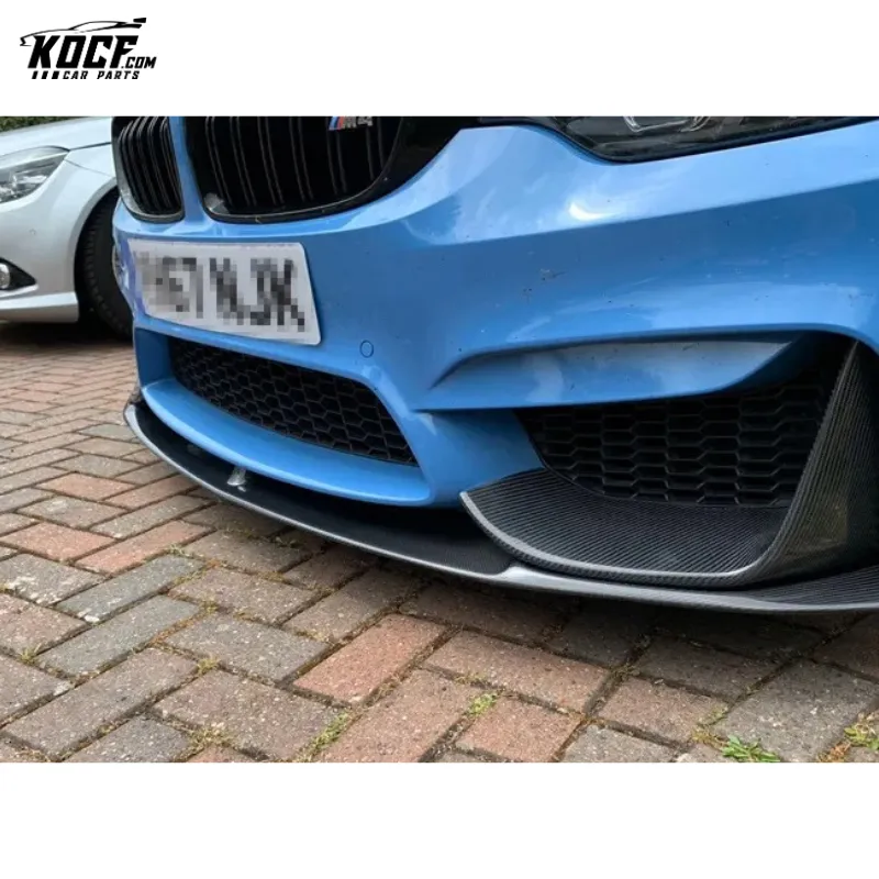 MP style Carbon Fiber Front Bumper Splitter Lip Spoiler For BMW F80 F82 F83 M3 M4 2015-21