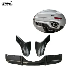 MP style For F15 X5 M Sport Carbon Fiber Rear Bumper Diffuser Lip rear spat rear splitter spoiler m-sport bumper