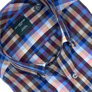 Multi Check Cotton Short Sleeve Shirt