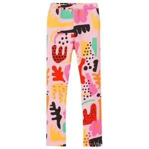 Pink Abstract Leggings - 1 Left Size 8-10 years