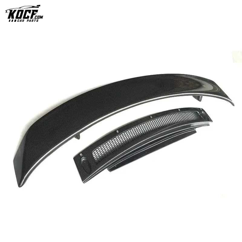 R8 V8 V10 COUPE GT style Carbon Fiber Rear Spoiler GT Wing with Base Panel Plate 10-15 MODEL