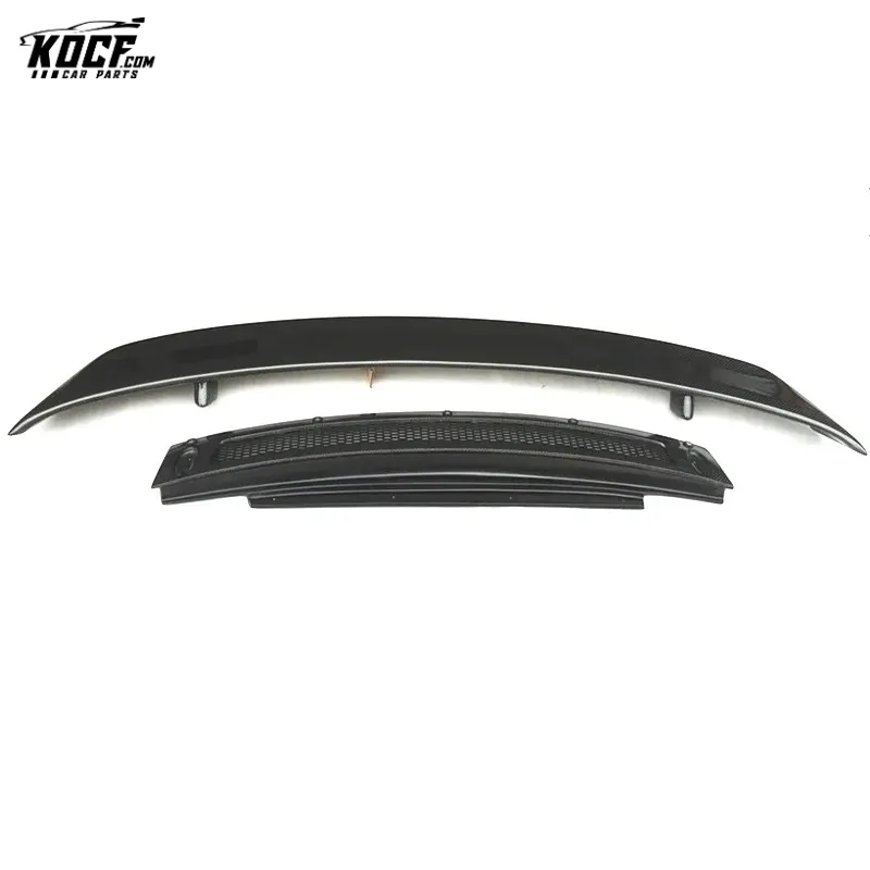 R8 V8 V10 COUPE GT style Carbon Fiber Rear Spoiler GT Wing with Base Panel Plate 10-15 MODEL