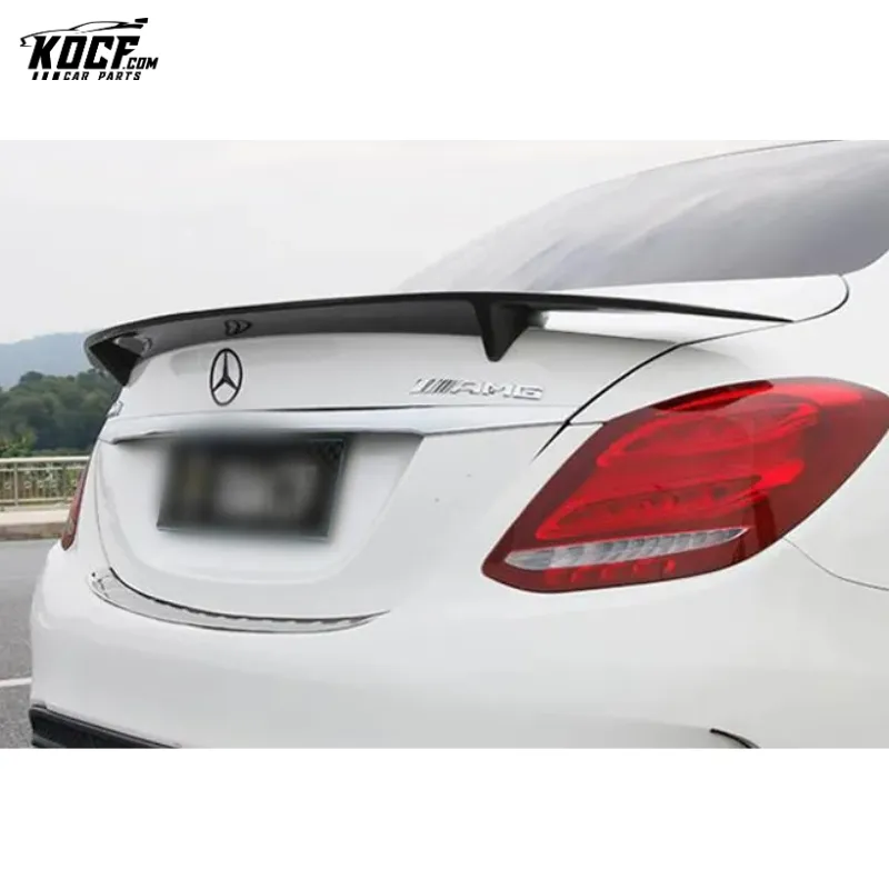 R&CF Rear Spoiler Carbon Fiber Car RENN Style Carbon Fiber Spoiler Wing For Mercedes Benz C63 W205