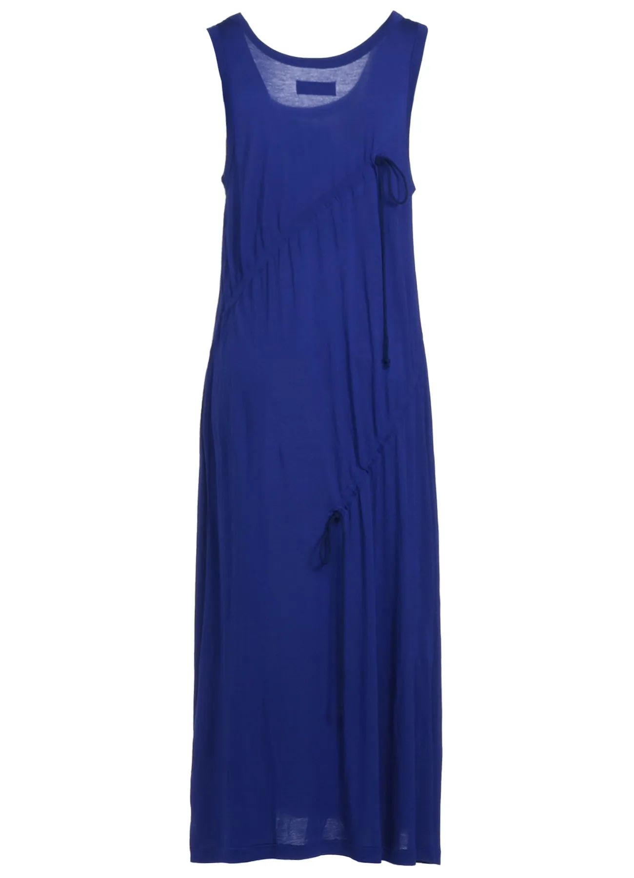 RAYON JERSEY STRINGS GATHERED DRESS