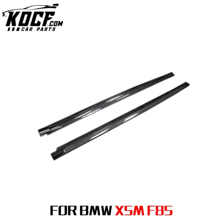 Real Carbon Side Extension 3D Design Carbon Fiber Side Skirts For BMW F15 X5 M-Sport F85 X5M 2015 