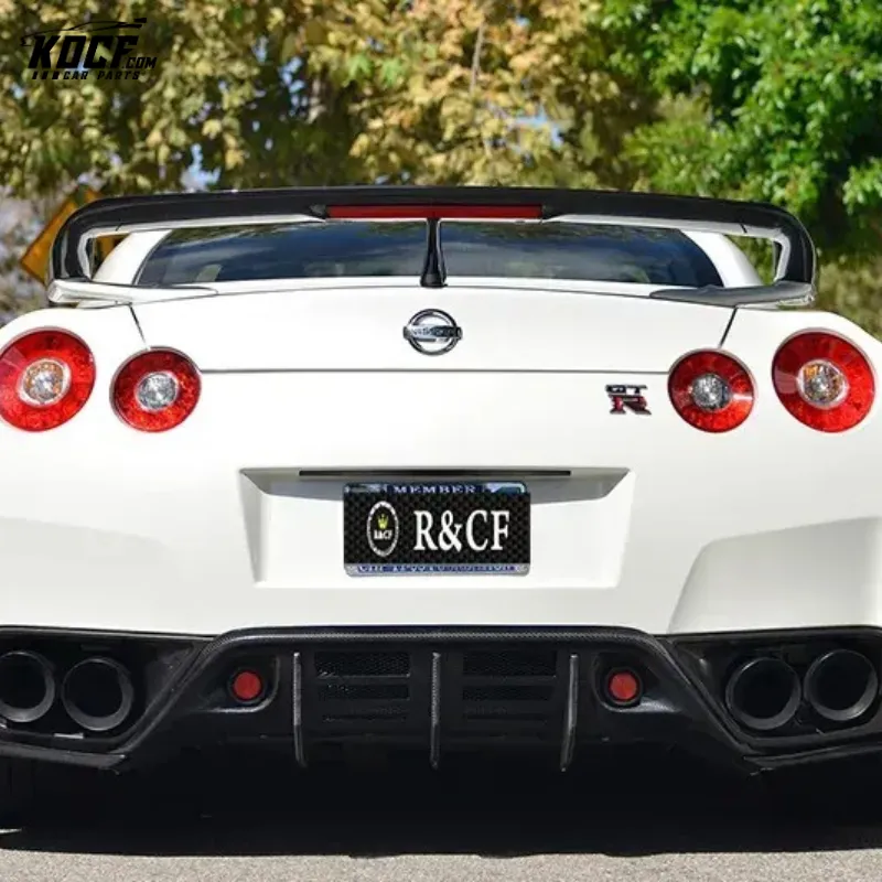 Rear Bumper Diffuser WD style carbon fiber Fit for Nissan Skyline GTR R35 2008-11