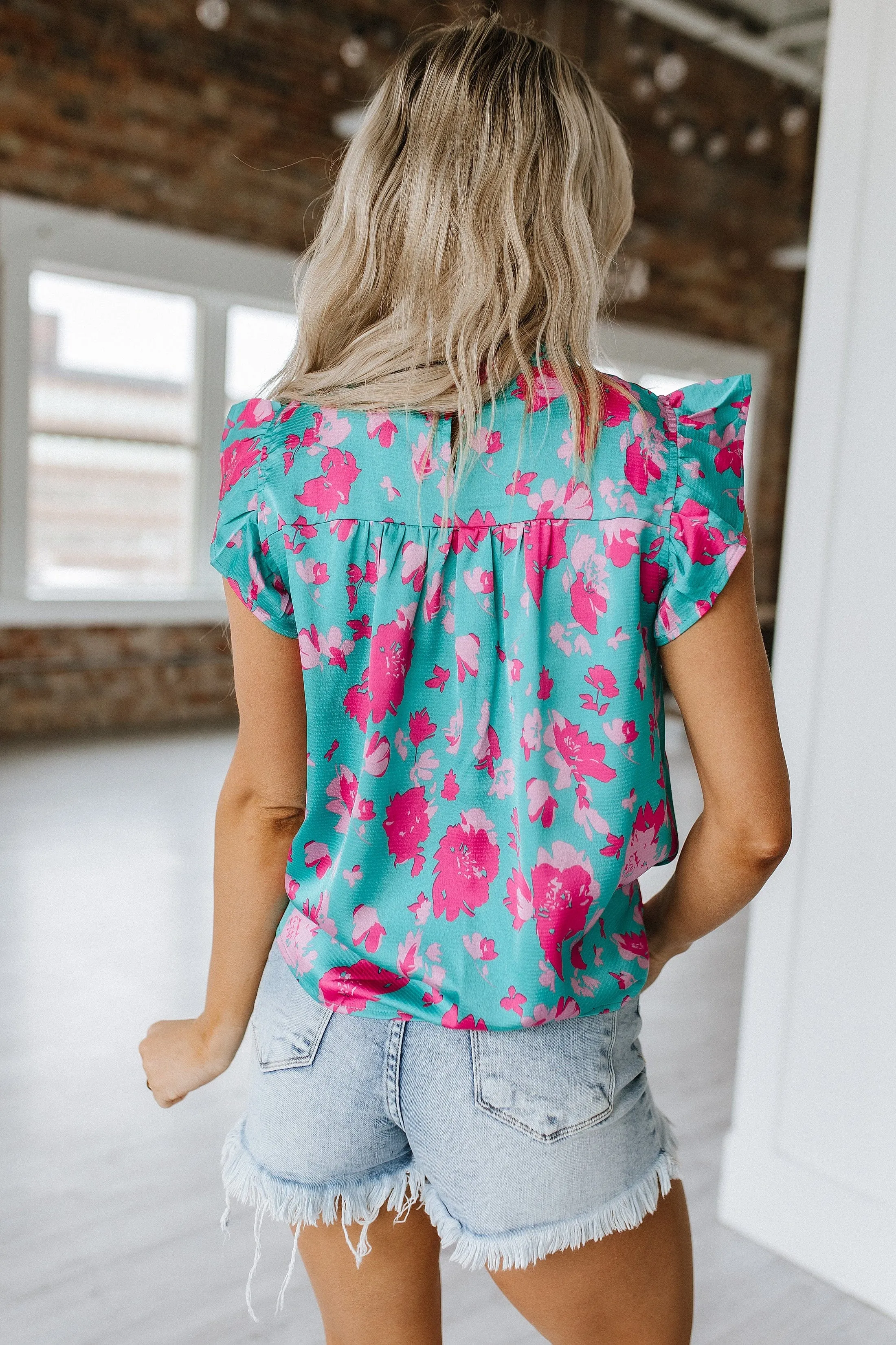 Sassy Floral Print Ruffled Blouse | S-XL | PRE ORDER